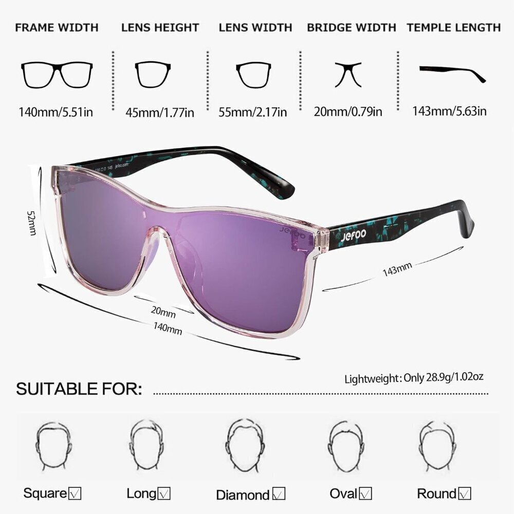 Polarized Mirrored Sunglasses Men Women UV Protection Lightweight TR90 - Picture 4 of 8